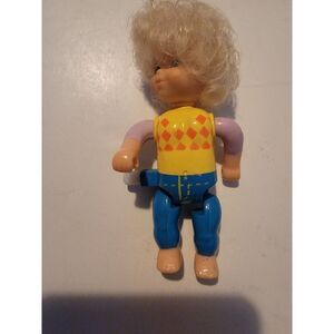 1990 M.I.I. WIND UP TOY WALKING DOLL 3.5" Toy Vintage Vtg 90s